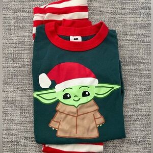 Hanna Andersson Star Wars Collection Pajamas 
Christmas Baby Yoda